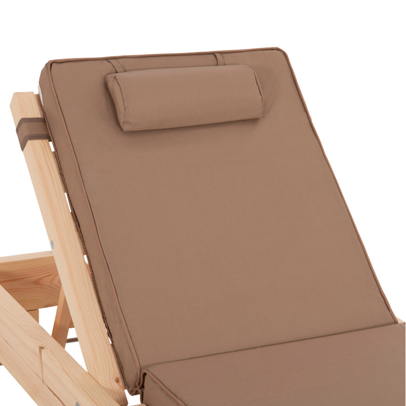 ΞΑΠΛΩΣΤΡΑ ΜΕ ΜΑΞΙΛΑΡΙ ΚΟΡΙΝΟΣ HM10776.04T ΞΥΛΟ ΠΕΥΚΟΥ--TEXTILENE ΣΕ ΜΟΚΑ 79x204x77Υ