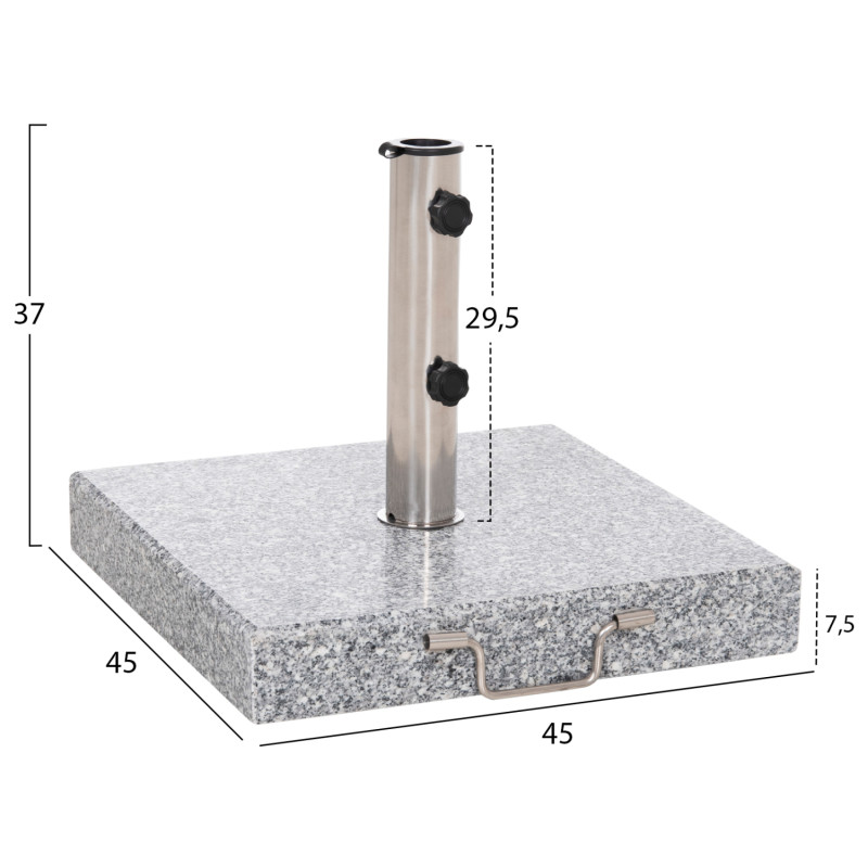 ΒΑΣΗ ΟΜΠΡΕΛΑΣ ΓΡΑΝΙΤΗ 40KG ΜΕ ΧΕΡΟΥΛΙ & ΡΟΔΕΣ HM6564--ΣΩΛΗΝΑΣ ΔΙΑΜΕΤΡΟΥ Φ48 ΒΑΣΗ ΟΜΠΡΕΛΑΣ ΓΡΑΝΙΤΗ 40KG ΜΕ ΧΕΡΟΥΛΙ & ΡΟΔΕΣ HM6564--ΣΩΛΗΝΑΣ ΔΙΑΜΕΤΡΟΥ Φ48