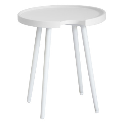 ΤΡΑΠΕΖΙ ΒΟΗΘΗΤΙΚΟ ΣΤΡΟΓΓΥΛΟ ΕΞ.ΧΩΡΟΥ TEROC HM6433.02 ΑΛΟΥΜΙΝΙΟ ΛΕΥΚΟ Φ47x53Υεκ