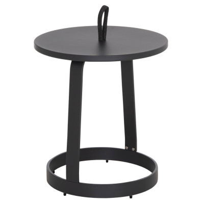 ΤΡΑΠΕΖΙ ΒΟΗΘΗΤΙΚΟ ΕΞ.ΧΩΡΟΥ MINO HM6432.01 ΑΛΟΥΜΙΝΙΟ & ΣΧΟΙΝΙ ΓΚΡΙ Φ47x53Υεκ