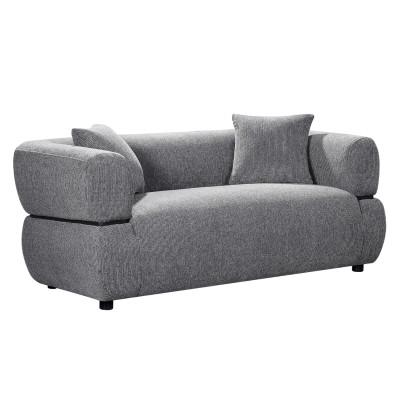 ΚΑΝΑΠΕΣ 2-ΘΕΣΙΟΣ ARCTIS HM3328.01 ΓΚΡΙ ΥΦΑΣΜΑ 169x88x88Υεκ.