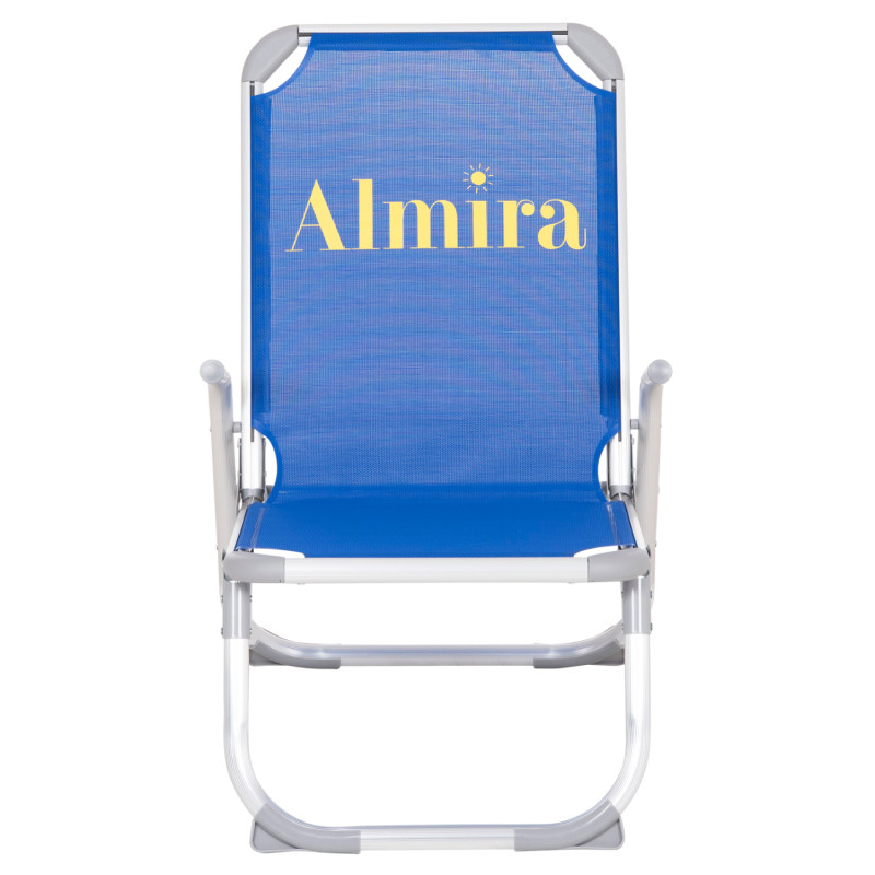 ΚΑΡΕΚΛΑΚΙ ΠΑΡΑΛΙΑΣ ΑΛΟΥΜΙΝΙΟΥ ΒΑΡ.ΤΥΠΟΥ ΥΠΕΡΥΨΩΜΕΝΟ ALMIRA HM6431.01 ΜΠΛΕ 53x68x80Υεκ