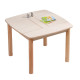 ΤΡΑΠΕΖΑΚΙ ΠΑΙΔΙΚΟ ΜΕ ΑΠΟΘ.ΧΩΡΟΥΣ RICKI HM18339.01 MDF & ΣΥΜΗΔΑ ΣΕ ΦΥΣΙΚΟ 65x65x47Υεκ