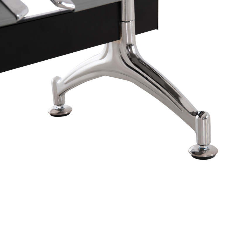 ΚΑΘΙΣΜΑ ΑΝΑΜΟΝΗΣ ΑΝΑΜΟΝΗΣ Τ.ΑΕΡΟΔΡΟΜΙΟΥ 3ΘΕΣΙΟ AVIATOR HM18404 ΜΕΤΑΛΛΟ MESH ΓΚΡΙ 148x50x40Υεκ