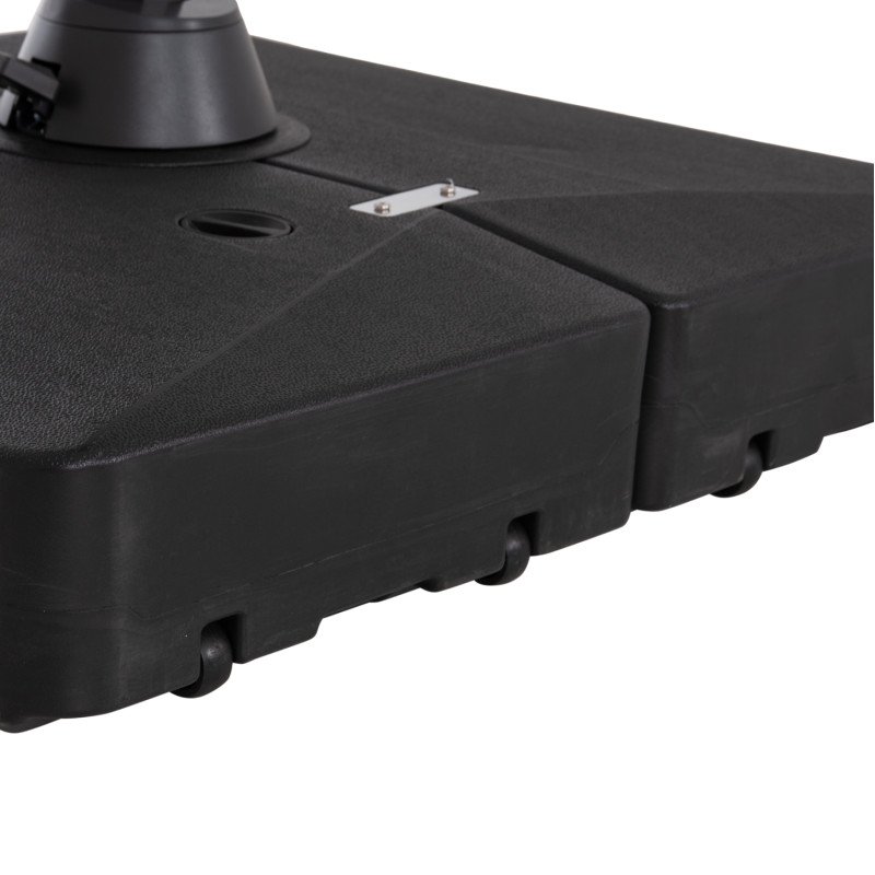 ΕΠΑΓΓΕΛΜΑΤΙΚΗ ΟΜΠΡΕΛΑ 2.7x2.7μ ΜΕ ΒΑΣΗ ΝΕΡΟΥ JAVANTE HM10857.01 ΓΚΡΙ ΑΛΟΥΜ. & ΠΑΝΙ