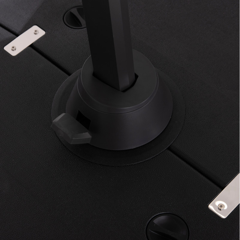 ΕΠΑΓΓΕΛΜΑΤΙΚΗ ΟΜΠΡΕΛΑ 2.7x2.7μ ΜΕ ΒΑΣΗ ΝΕΡΟΥ JAVANTE HM10857.01 ΓΚΡΙ ΑΛΟΥΜ. & ΠΑΝΙ