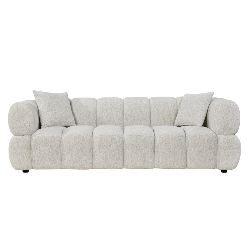 ΚΑΝΑΠΕΣ 3-ΘΕΣΙΟΣ NORIKA HM3331.02 ΕΚΡΟΥ ΥΦΑΣΜΑ 228x91x72Υεκ.