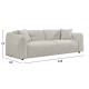 ΚΑΝΑΠΕΣ 3-ΘΕΣΙΟΣ JUNOA HM3333.02 ΕΚΡΟΥ ΥΦΑΣΜΑ 228x89x74Υεκ