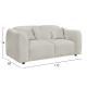ΚΑΝΑΠΕΣ 2-ΘΕΣΙΟΣ JUNOA HM3334.02 ΕΚΡΟΥ ΥΦΑΣΜΑ 172x89x85Υεκ ΚΑΝΑΠΕΣ 2-ΘΕΣΙΟΣ JUNOA HM3334.02 ΕΚΡΟΥ ΥΦΑΣΜΑ 172x89x85Υεκ