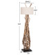 ΔΙΑΚΟΣΜΗΤΙΚΟ ΦΩΤΙΣΤΙΚΟ ΔΑΠΕΔΟΥ ALTAR HM4872 DRIFTWOOD--ΛΕΥΚΟ PVC Φ44.5x167Υεκ.