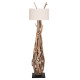 ΔΙΑΚΟΣΜΗΤΙΚΟ ΦΩΤΙΣΤΙΚΟ ΔΑΠΕΔΟΥ ALTAR HM4872 DRIFTWOOD--ΛΕΥΚΟ PVC Φ44.5x167Υεκ.
