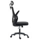 ΚΑΡΕΚΛΑ ΓΡΑΦΕΙΟΥ KESI HM1222.01 ΜΑΥΡO MESH & PP 52x50x122Υεκ.