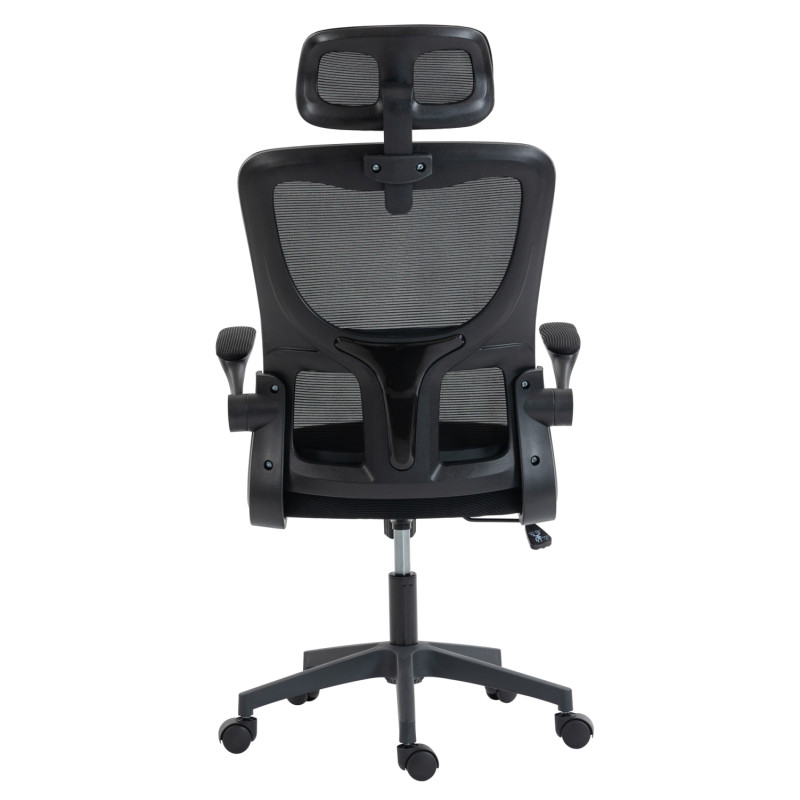 ΚΑΡΕΚΛΑ ΓΡΑΦΕΙΟΥ KESI HM1222.01 ΜΑΥΡO MESH & PP 52x50x122Υεκ.