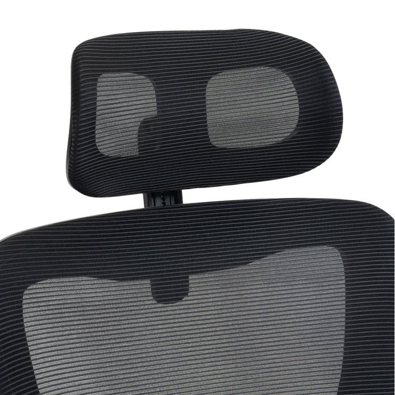 ΚΑΡΕΚΛΑ ΓΡΑΦΕΙΟΥ KESI HM1222.01 ΜΑΥΡO MESH & PP 52x50x122Υεκ.