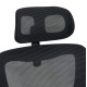 ΚΑΡΕΚΛΑ ΓΡΑΦΕΙΟΥ KESI HM1222.01 ΜΑΥΡO MESH & PP 52x50x122Υεκ.