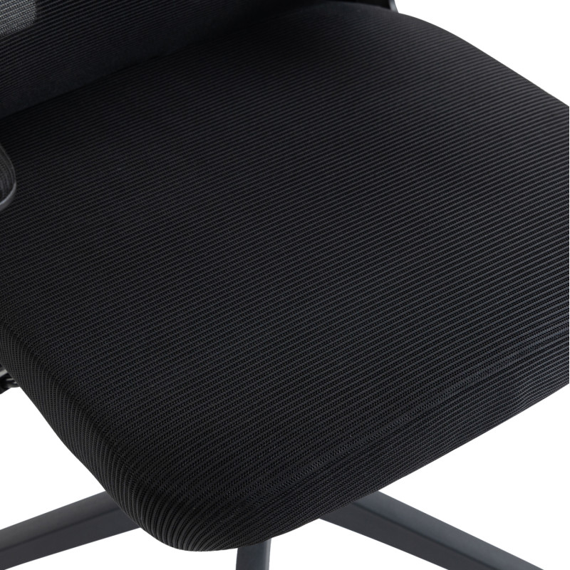 ΚΑΡΕΚΛΑ ΓΡΑΦΕΙΟΥ KESI HM1222.01 ΜΑΥΡO MESH & PP 52x50x122Υεκ.