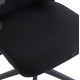 ΚΑΡΕΚΛΑ ΓΡΑΦΕΙΟΥ KESI HM1222.01 ΜΑΥΡO MESH & PP 52x50x122Υεκ.