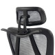 ΚΑΡΕΚΛΑ ΓΡΑΦΕΙΟΥ FRANTIC HM1224.01 ΜΑΥΡO MESH & ΠΟΛΥΠΡΟΠΥΛΕΝΙΟ 60x60x134Υεκ