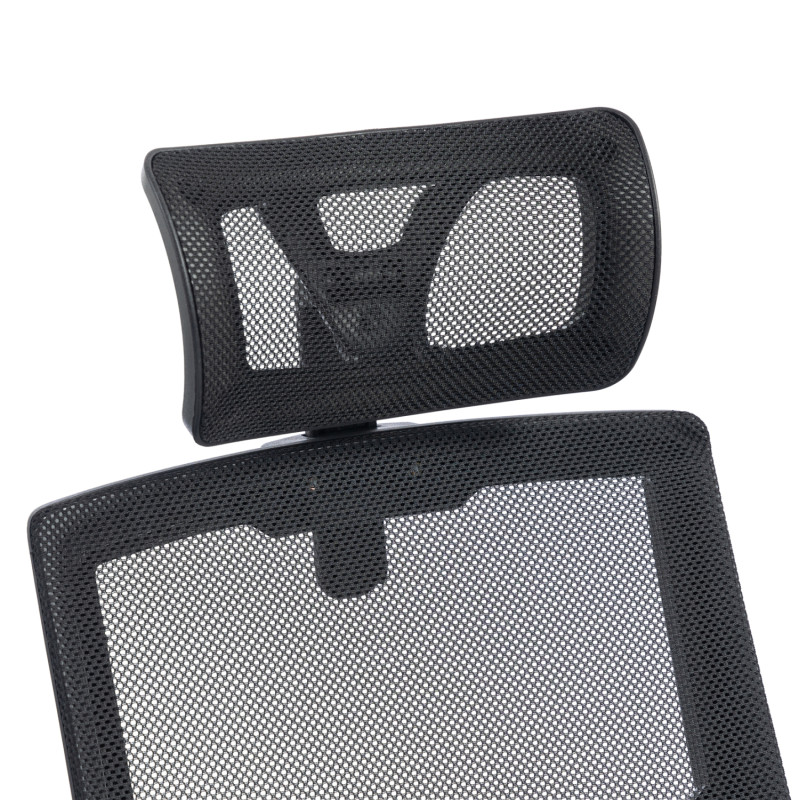 ΚΑΡΕΚΛΑ ΓΡΑΦΕΙΟΥ MATRON HM1226.01 ΜΑΥΡO PP & MESH ΥΦΑΣΜΑ 47x47x128Υεκ