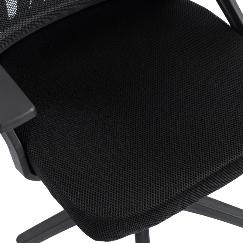ΚΑΡΕΚΛΑ ΓΡΑΦΕΙΟΥ MATRON HM1226.01 ΜΑΥΡO PP & MESH ΥΦΑΣΜΑ 47x47x128Υεκ