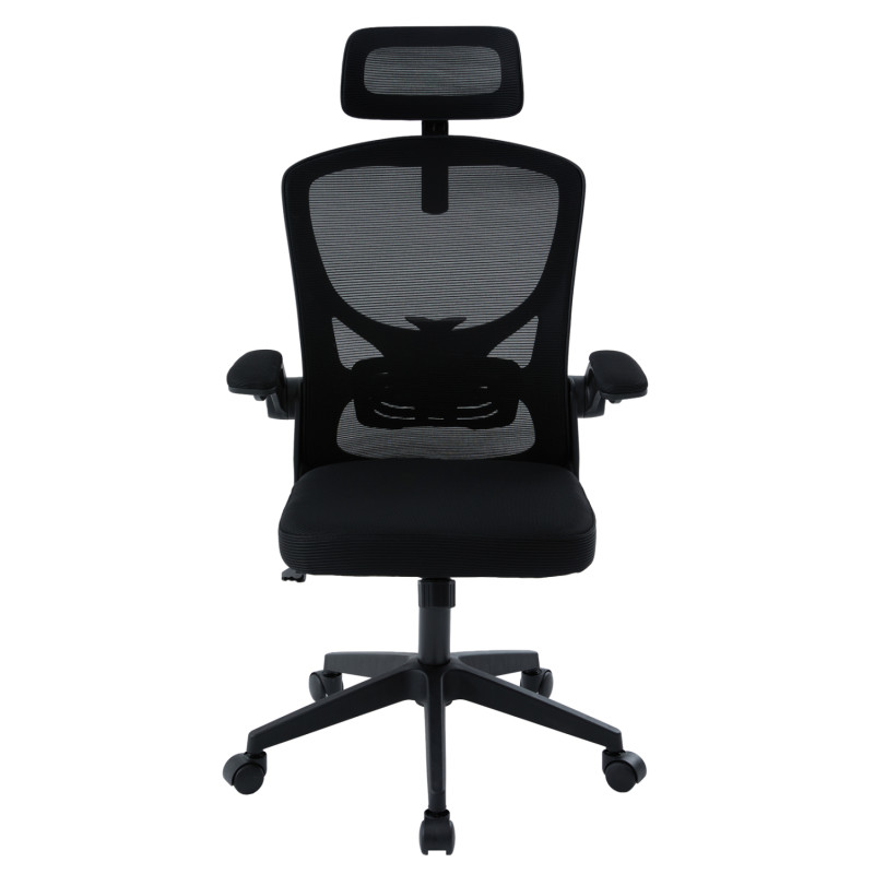 ΚΑΡΕΚΛΑ ΓΡΑΦΕΙΟΥ FLOATER HM1230.01 ΜΑΥΡO MESH & PP 62x62x106-116Υεκ