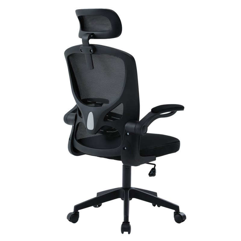 ΚΑΡΕΚΛΑ ΓΡΑΦΕΙΟΥ FLOATER HM1230.01 ΜΑΥΡO MESH & PP 62x62x106-116Υεκ