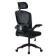 ΚΑΡΕΚΛΑ ΓΡΑΦΕΙΟΥ FLOATER HM1230.01 ΜΑΥΡO MESH & PP 62x62x106-116Υεκ