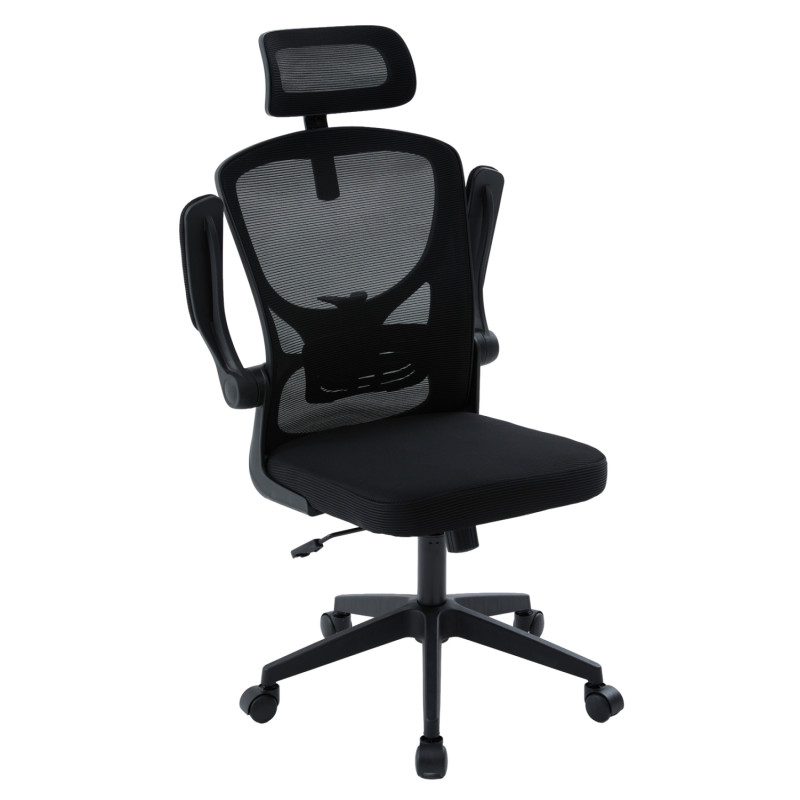 ΚΑΡΕΚΛΑ ΓΡΑΦΕΙΟΥ FLOATER HM1230.01 ΜΑΥΡO MESH & PP 62x62x106-116Υεκ