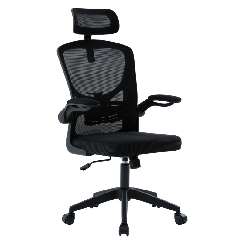 ΚΑΡΕΚΛΑ ΓΡΑΦΕΙΟΥ FLOATER HM1230.01 ΜΑΥΡO MESH & PP 62x62x106-116Υεκ