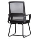 ΚΑΡΕΚΛΑ ΕΠΙΣΚΕΠΤΗ CASTER HM1228.01 PP--MESH--ΜΕΤΑΛΛΟ ΜΑΥΡΟ 46x52x94Υεκ