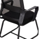 ΚΑΡΕΚΛΑ ΕΠΙΣΚΕΠΤΗ CASTER HM1228.01 PP--MESH--ΜΕΤΑΛΛΟ ΜΑΥΡΟ 46x52x94Υεκ