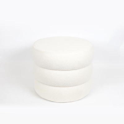 ΣΚΑΜΠΟ ΜΠΟΥΚΛΕ ΥΦΑΣΜΑ ΛΕΥΚΟ 48x48x39cm|750-12016