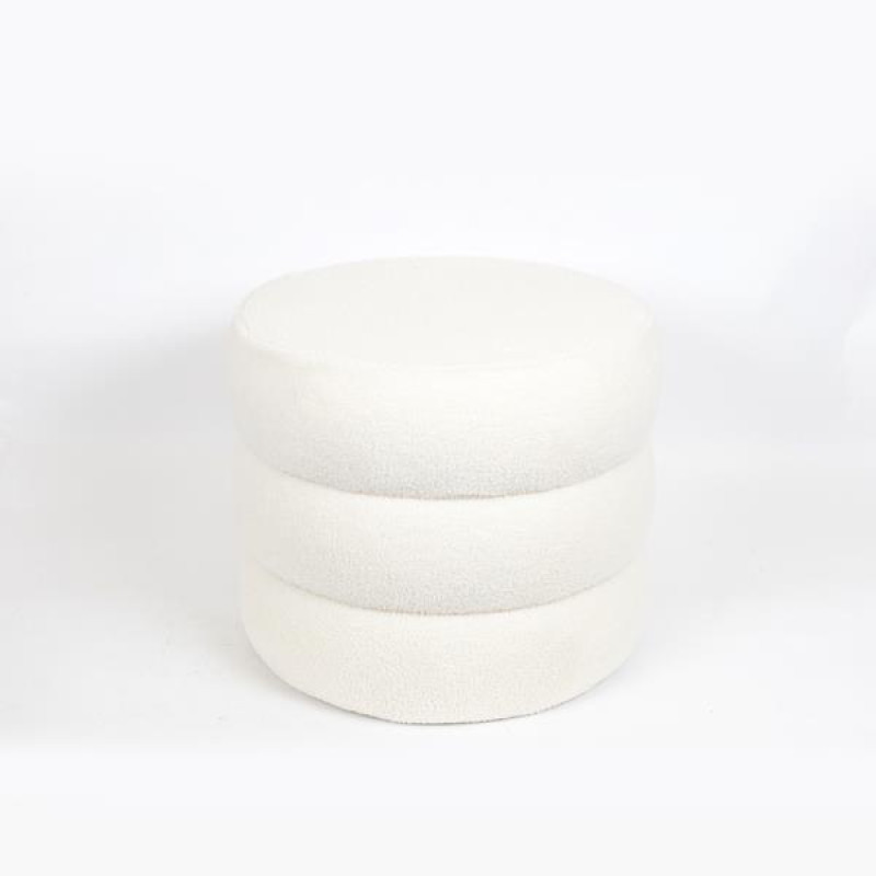 ΣΚΑΜΠΟ ΜΠΟΥΚΛΕ ΥΦΑΣΜΑ ΛΕΥΚΟ 48x48x39cm|750-12016