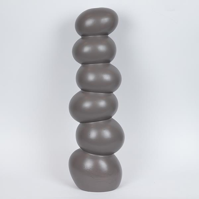 ΒΑΖΟ ΚΕΡΑΜΙΚΟ ΣΚΟΥΡΟ ΓΚΡΙ 20.5x17.1x65.3cm|752-20402