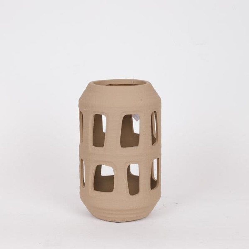 ΦΑΝΑΡΙ ΚΕΡΑΜΙΚΟ ΚΑΦΕ 17.5x17.5x28cm|819-00521