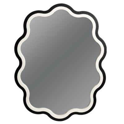 ΚΑΘΡΕΦΤΗΣ ΞΥΛΙΝΟΣ ΜΑΥΡΟΣ - ΛΕΥΚΟΣ 78x2.5x100cm|811-30012