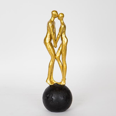 ΔΙΑΚΟΣΜΗΤΙΚΟ ΓΛΥΠΤΟ ΖΕΥΓΑΡΙ ΧΡΥΣΟ 9.5x9.5x31.5cm|752-27088