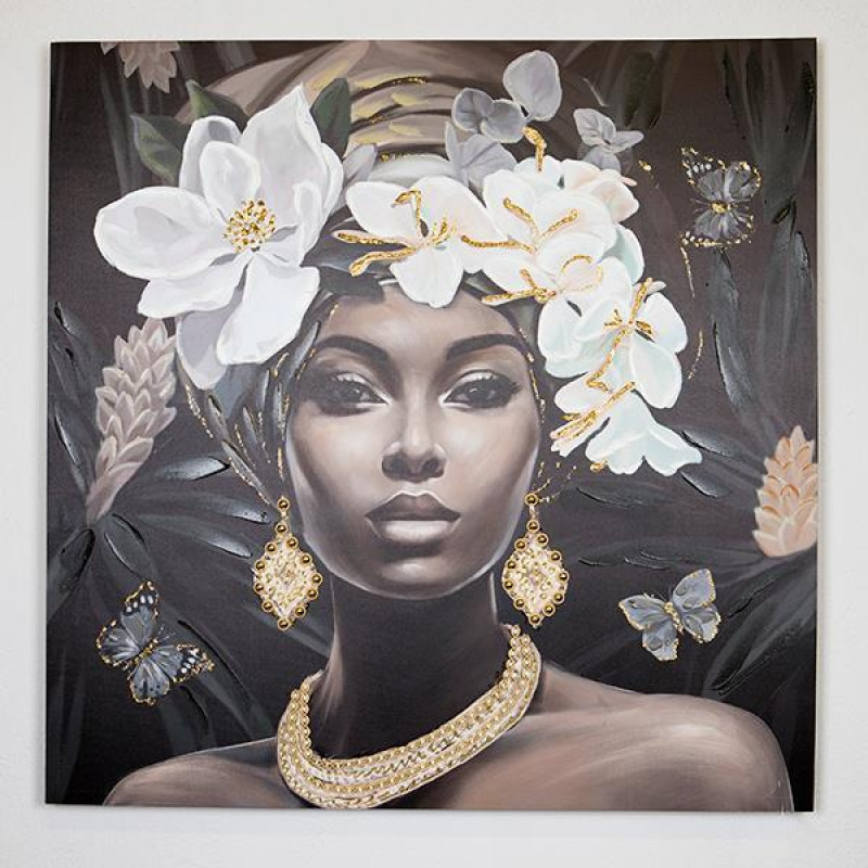 ΠΙΝΑΚΑΣ ΚΑΜΒΑΣ ΓΥΝΑΙΚΑ ΜΕ ΛΟΥΛΟΥΔΙΑ ΜΑΥΡΟΣ - ΛΕΥΚΟΣ - ΓΚΡΙ 100x3x100cm|755-12045 ΠΙΝΑΚΑΣ ΚΑΜΒΑΣ ΓΥΝΑΙΚΑ ΜΕ ΛΟΥΛΟΥΔΙΑ ΜΑΥΡΟΣ - ΛΕΥΚΟΣ - ΓΚΡΙ 100x3x100cm|755-12045