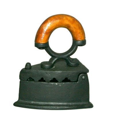 ΔΙΑΚΟΣΜΗΤΙΚΟ ΜΑΝΤΕΜΕΝΙΟ ΣΙΔΕΡΟ ΜΕ ΞΥΛΙΝΗ ΛΑΒΗ ΓΚΡΙ-ΦΥΣΙΚΟ 10x6x12.5cm|819-00741