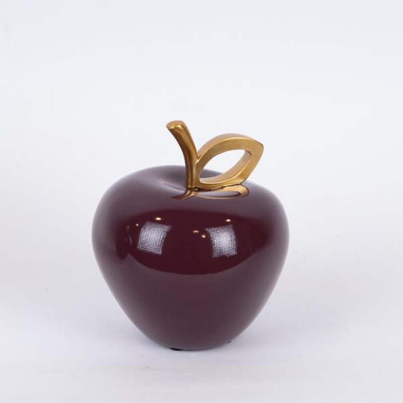 ΔΙΑΚΟΣΜΗΤΙΚΟ ΜΗΛΟ ΠΟΛΥΡΕΖΙΝ ΜΠΟΡΝΤΩ-ΧΡΥΣΟ 13x13x14.9cm|752-28611