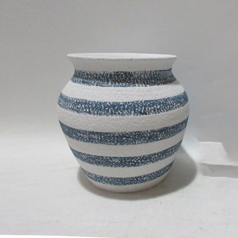 ΠΥΘΑΡΙ ΜΠΛΕ-ΛΕΥΚΟ 22x22x22cm|819-00478