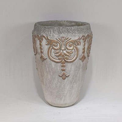 ΒΑΖΟ ΤΣΙΜΕΝΤΕΝΙΟ ΜΠΕΖ 16x16x23.5cm|752-20317