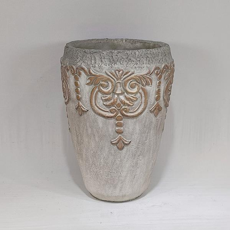 ΒΑΖΟ ΤΣΙΜΕΝΤΕΝΙΟ ΜΠΕΖ 16x16x23.5cm|752-20317