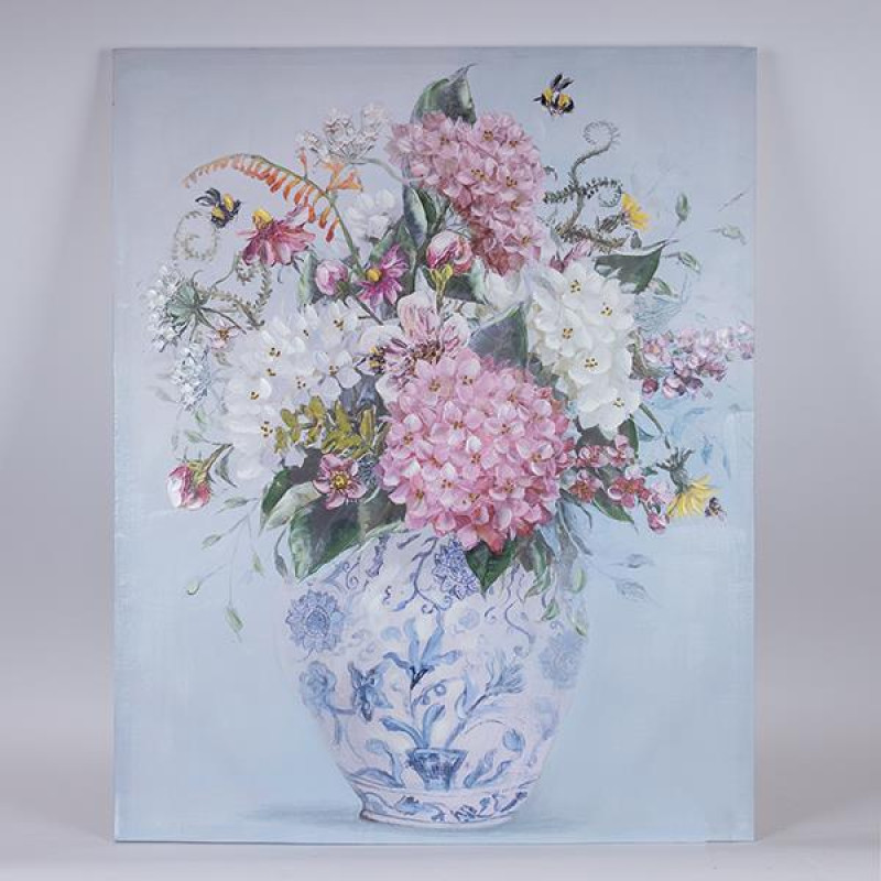 ΠΙΝΑΚΑΣ ΚΑΜΒΑΣ ΒΑΖΟ ΜΕ ΛΟΥΛΟΥΔΙΑ ΠΟΛΥΧΡΩΜΟΣ 80x3x100cm|755-12247