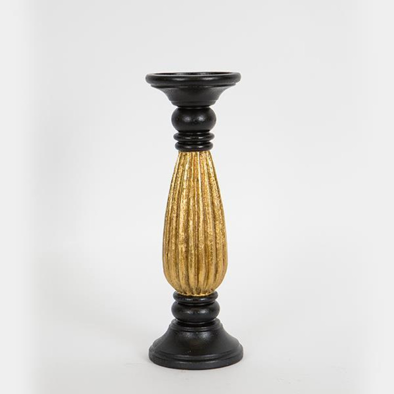 ΚΗΡΟΠΗΓΙΟ ΠΟΛΥΡΕΖΙΝ ΜΑΥΡΟ-ΧΡΥΣΟ 10.5x10.5x30.2cm|752-26011