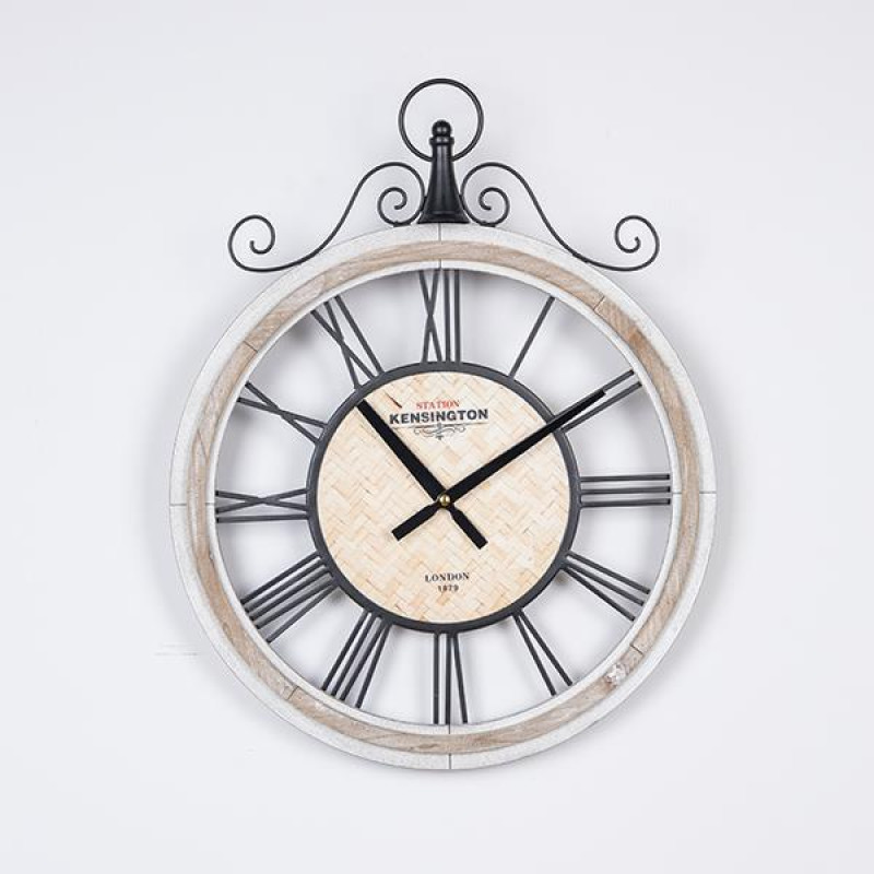 ΡΟΛΟΪ ΤΟΙΧΟΥ ΞΥΛΙΝΟ - ΜΕΤΑΛΛΙΚΟ NATURAL - ΓΚΡΙ - ΜΑΥΡΟ 40x4.5x50cm|753-10049