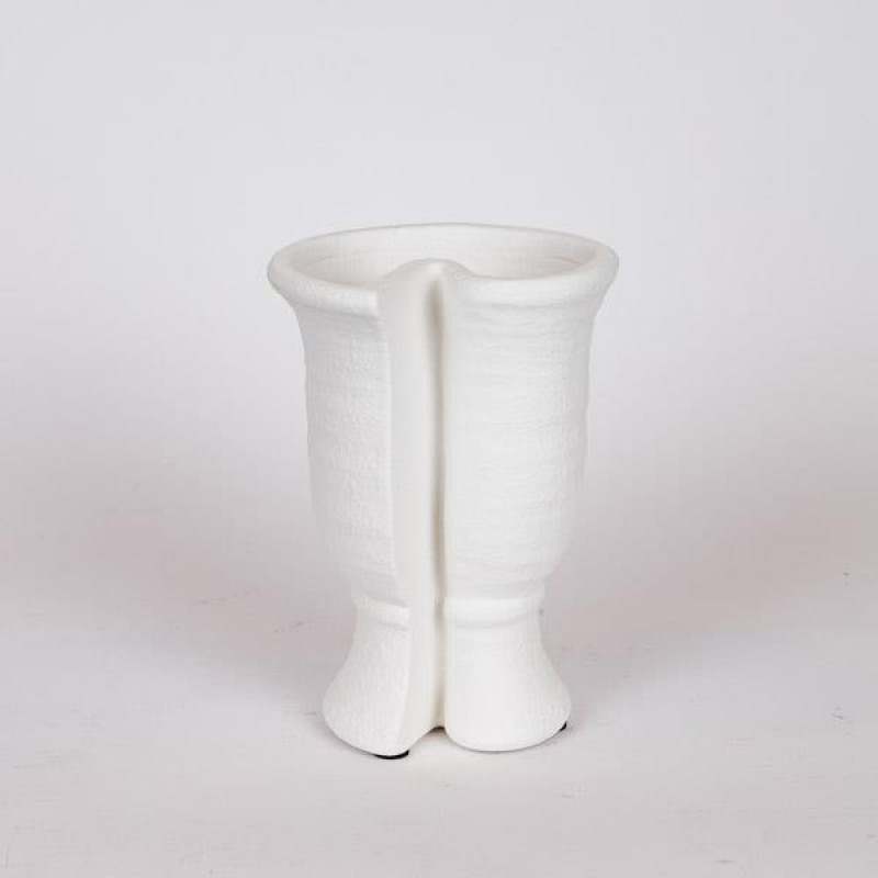 ΒΑΖΟ ΚΕΡΑΜΙΚΟ ΛΕΥΚΟ15x13x21cm|819-00515