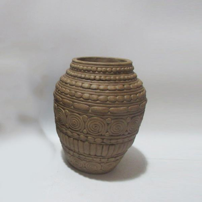 ΒΑΖΟ ΤΣΙΜΕΝΤΕΝΙΟ ΚΑΦΕ 22x22x28cm|819-00475