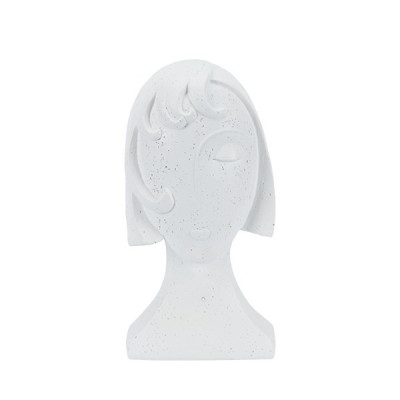 ΦΙΓΟΥΡΑ ΓΥΝΑΙΚΑ ΠΟΛΥΡΕΖΙΝ ΛΕΥΚΗ14x12x26.3cm|819-01607