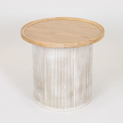 ΒΟΗΘΗΤΙΚΟ ΤΡΑΠΕΖΑΚΙ ΞΥΛΙΝΟ NATURAL 45x45x40cm|750-40514